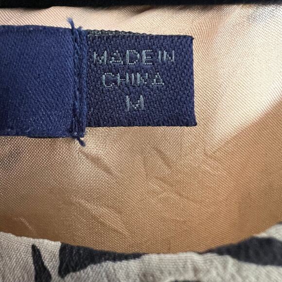 Of Two Minds Zebra Print Mini Dress Tan Black Cutout Back Silk Cap Sleeve Sz M - Picture 6 of 8